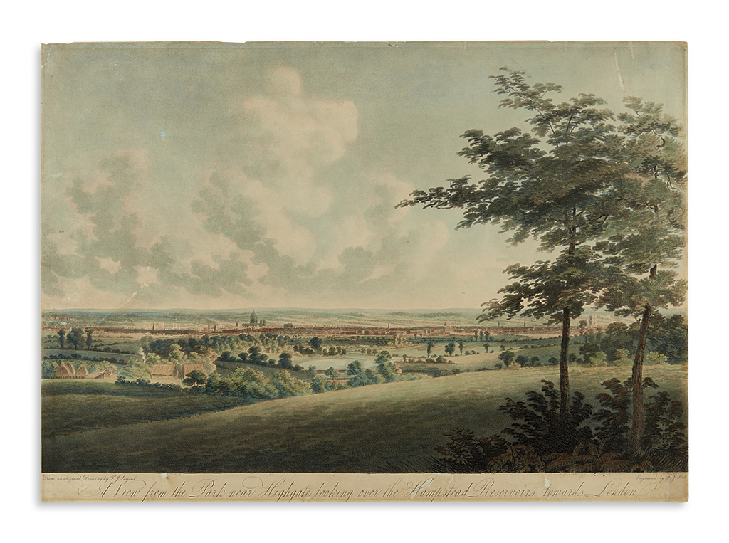(LONDON.) Sarjent, Francis James, after; Jukes, Francis, engraver. View from the Park Near Highgate